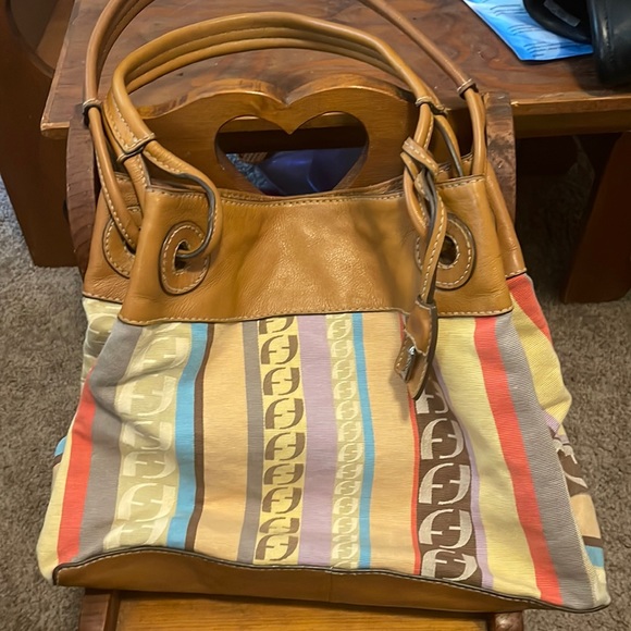Fossil Key multicolor canvas bag - Picture 1 of 7